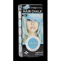 Splat Silver Moon Hair Chalk, Temporary Blue Color Highlights
