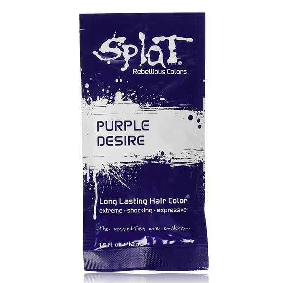 Splat Singles Hair Color Dye Foil Pack, Purple Desire, 1.5 Oz.