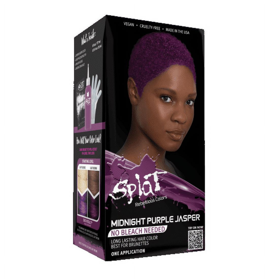 Splat Unisex SemiPermanent Hair Dye No Bleach Needed [MIDNIGHT