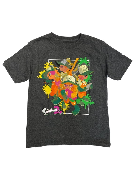 Boys Gray Short Sleeve Video Gamer T-Shirt Tee Shirt 2XL (18)