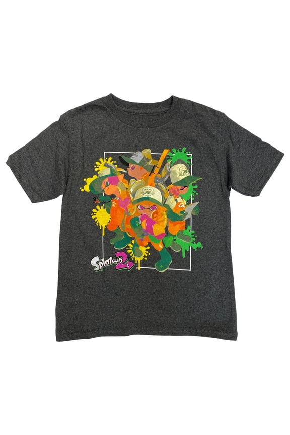 Boys Gray Short Sleeve Video Gamer T-Shirt Tee Shirt XL (14-16)