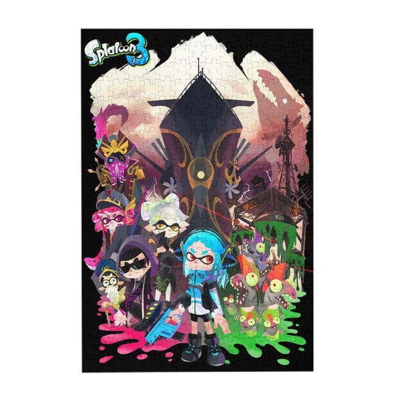 Splatoon 3 300 Piece Puzzles,Wooden Jigsaw Puzzle,Home Decor Birthday Party Gift,Fun And Challenging Family Games