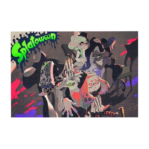 Splatoon 3 300 Piece Puzzles,Wooden Jigsaw Puzzle,Home Decor Birthday Party Gift,Fun And Challenging Family Games
