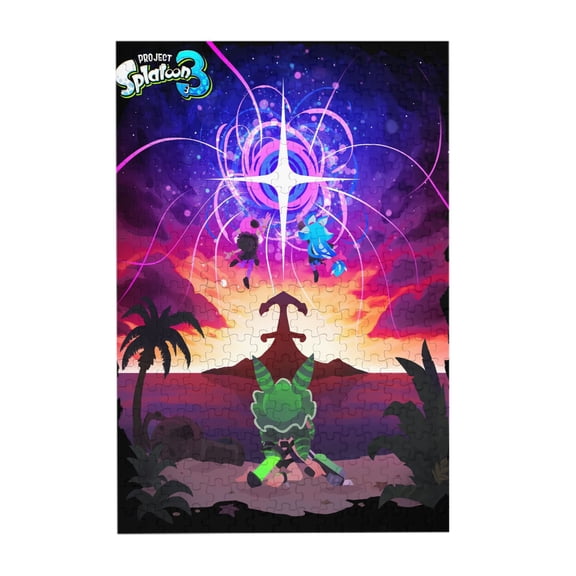 Splatoon 3 300 Piece Puzzles,Wooden Jigsaw Puzzle,Home Decor Birthday Party Gift,Fun And Challenging Family Games