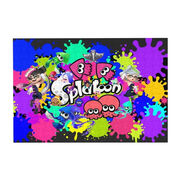 Splatoon 3 300 Piece Puzzles,Wooden Jigsaw Puzzle,Home Decor Birthday Party Gift,Fun And Challenging Family Games