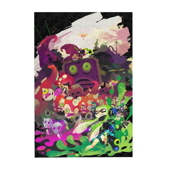 Splatoon 3 300 Piece Puzzles,Wooden Jigsaw Puzzle,Home Decor Birthday Party Gift,Fun And Challenging Family Games