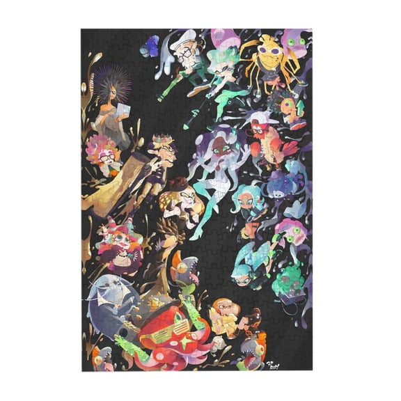 Splatoon 3 300 Piece Puzzles,Wooden Jigsaw Puzzle,Home Decor Birthday Party Gift,Fun And Challenging Family Games