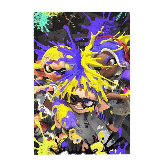 Splatoon 3 300 Piece Puzzles,Wooden Jigsaw Puzzle,Home Decor Birthday Party Gift,Fun And Challenging Family Games