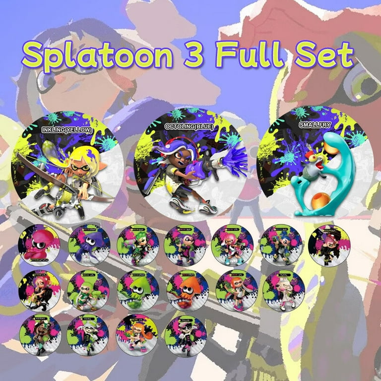 Splatoon 3 Amiibo Card, 20 Pcs Amiibo NFC Chip for Splatoon Series