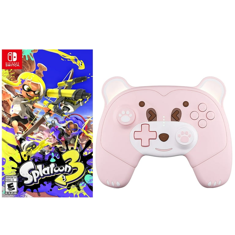 Nintendo Switch Lite ピンク + Splatoon 3 Splatoon 3 Game Disc and Upgraded Wireless Switch Pro