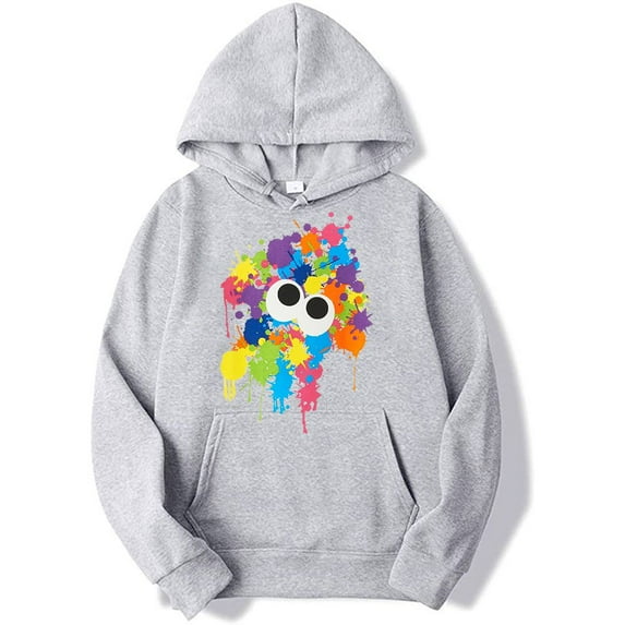 Splatoon 3 Hooded Sweatshirt Unique Pullover Cosplay Long Sleeve Funny Trucksuit