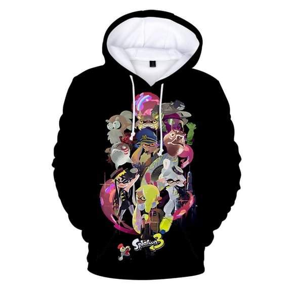 Splatoon 3 Hoodie Game Pullover 3D Cosplay Sweatshirt Casual Fashion Long Sleeve