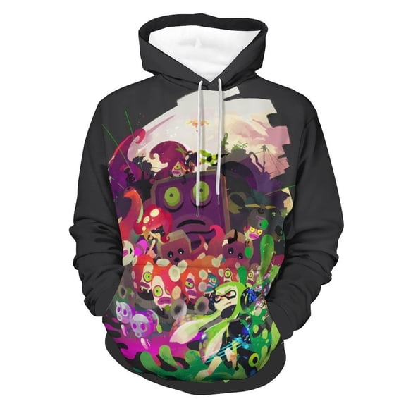 Splatoon 3 Hoodie Unisex 3d Novelty Hoodies Graphic Hoodies Pullover Sweatshirts For Men Women Teen M