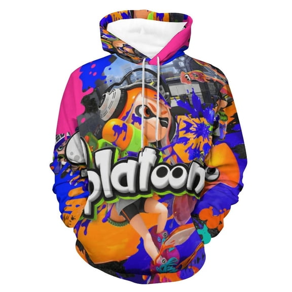 Splatoon 3 Hoodie Unisex 3d Novelty Hoodies Graphic Hoodies Pullover Sweatshirts For Men Women Teen XL