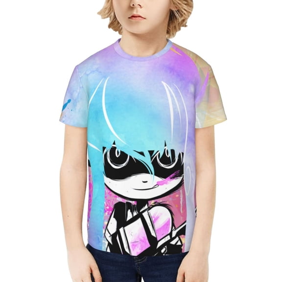 Splatoon 3 Kids T-Shirt 3d Printed Graphic T-Shirts Boys And Girls Short Sleeve Shirts For Youth Kids X-Small
