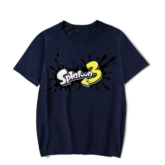 Splatoon 3 Merch T-shirt Classic Logo Casual Short Sleeve Men And Women Hip-hop Wear