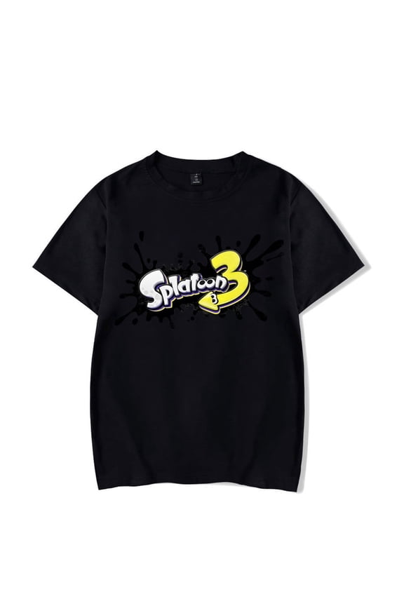 Splatoon 3 Merch T-shirt Classic Logo Casual Short Sleeve Men And Women Hip-hop Wear