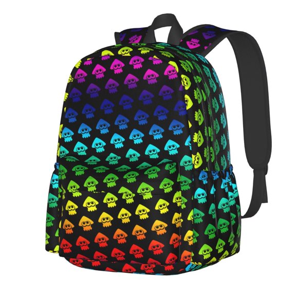 Splatoon Backpack Lightweight Large Capacity Laptop Backpack Adjustable Backpack Unisex Travel Backpack