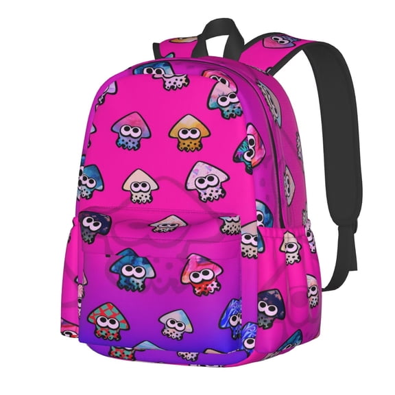 Splatoon Backpack Lightweight Large Capacity Laptop Backpack Adjustable Backpack Unisex Travel Backpack