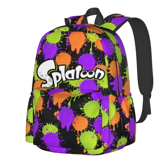 Splatoon Backpack Lightweight Large Capacity Laptop Backpack Adjustable Backpack Unisex Travel Backpack