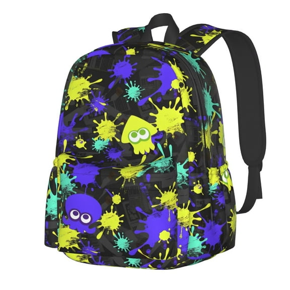 Splatoon Backpack Lightweight Large Capacity Laptop Backpack Adjustable Backpack Unisex Travel Backpack