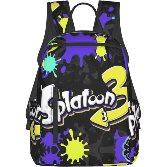 Splatoon Backpack Lightweight Large Capacity Laptop Backpack Adjustable Backpack Unisex Travel Backpack