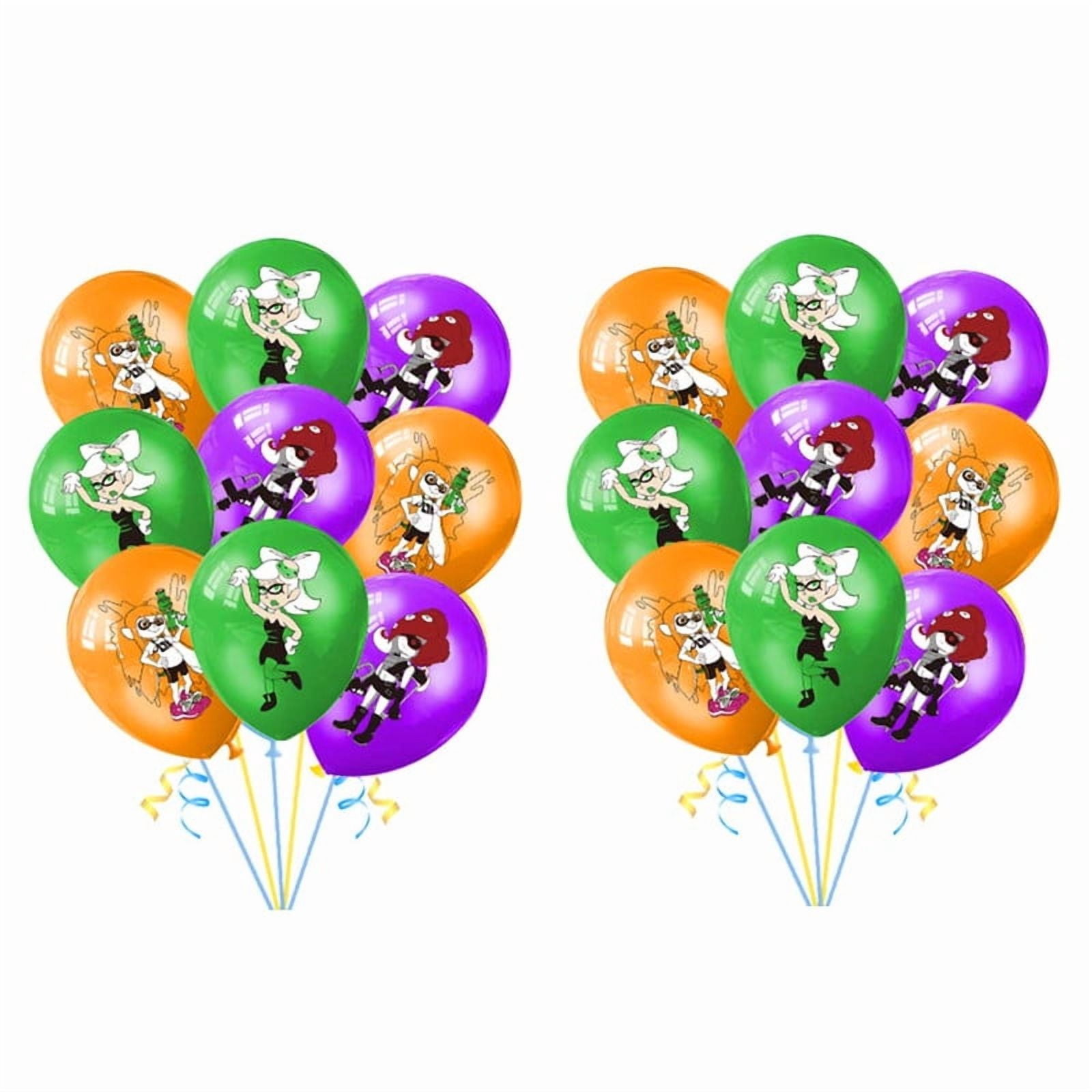 Splatoon Balloons Splatoon Balloons Party Supplies Birthday Favors Decorations Decor Kit ...
