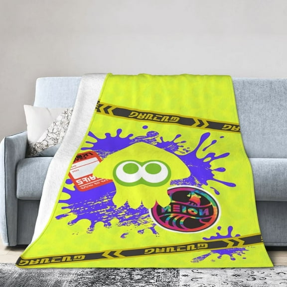 Splatoon Blanket Soft Cozy Flannel Warm Throw Blanket Unique Gifts Room Decor Blanket 40"x30"