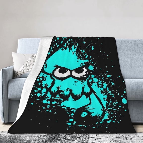 Splatoon Blanket Soft Cozy Flannel Warm Throw Blanket Unique Gifts Room Decor Blanket 40"x30"