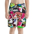 thumbnail image 1 of Splatoon Boys Swim Trunks Quick Dry Swimwear Surfing Bathing Suit Drawstring Elastic Waist With Mesh Lining, 1 of 7