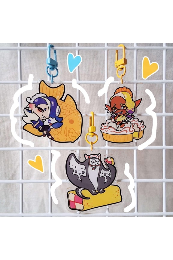 Splatoon Deep Cut 2.5" Acrylic Keychains | Double Sided Charms (1 keychain)