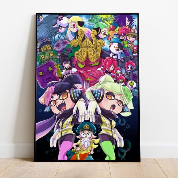 Splatoon Game Splatlands Wall Art Rolled Print 2, Unframed Canvas