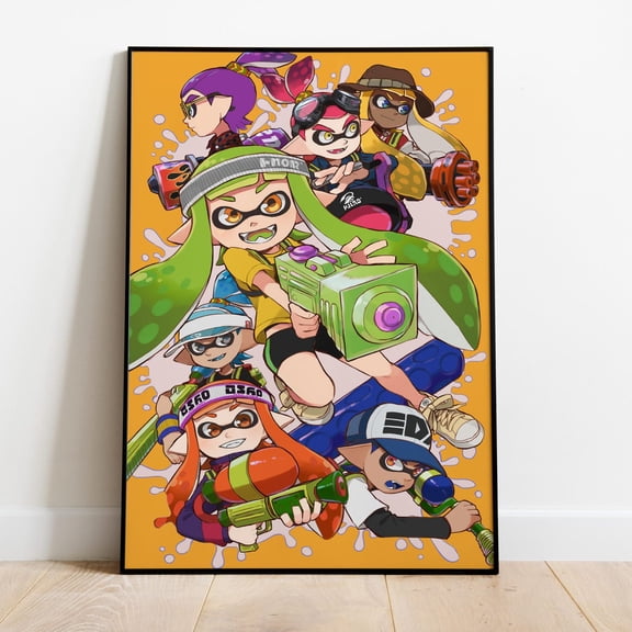 Splatoon Game Splatlands Wall Art Rolled Print 3, Unframed Canvas