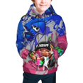 thumbnail image 1 of Splatoon Hoodie 3D Print Pullover Hooded Long Sleeve Sweatshirts Tops Blouse with Pocket, 1 of 8