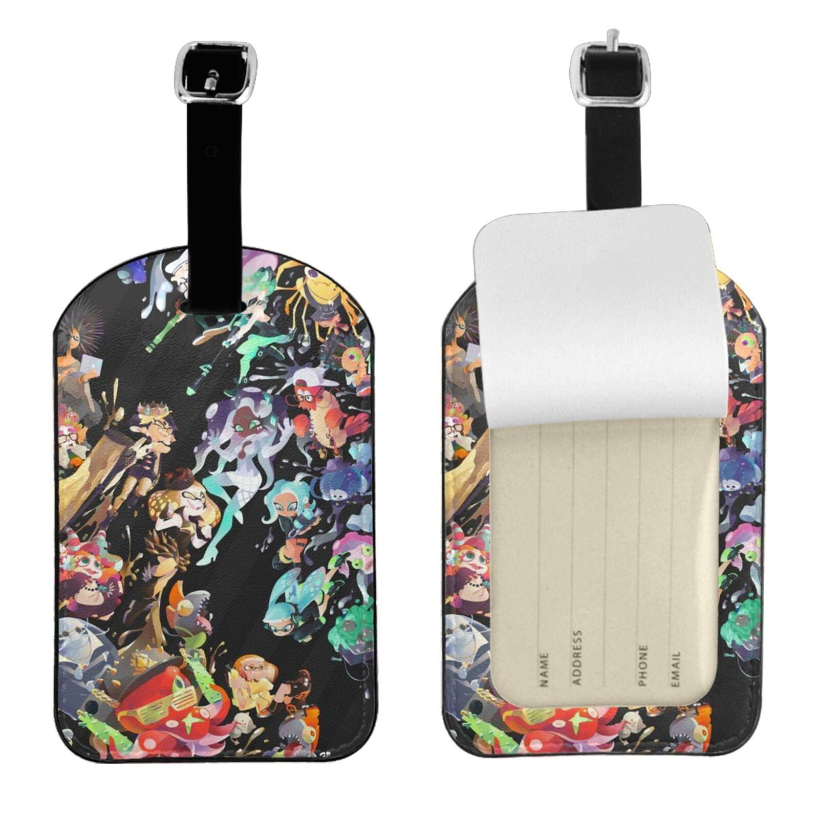 Splatoon Luggage Tag Pu Leather Suitcase Tags Identifiers Name Id ...