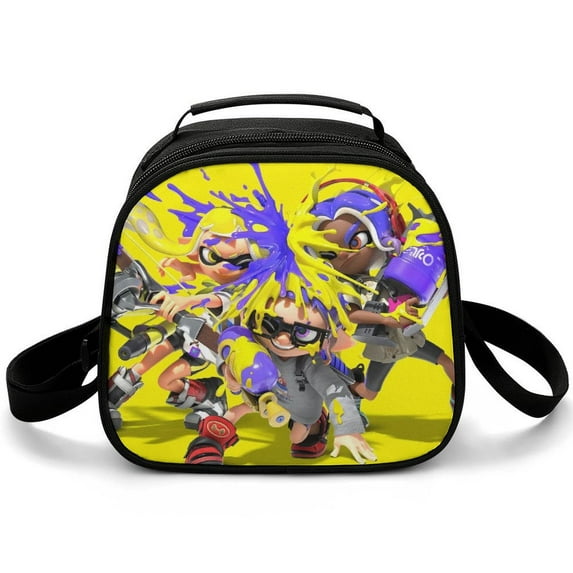 Splatoon Lunch Box Reusable Lunch Bag Insulated Portable Lunch Tote Bag for Office, Work, Beach, Travel, Picnic