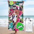 thumbnail image 1 of Splatoon Microfiber Lightweight Beach Towel Sand Free Quick Dry Absorbent Thin Compact Towels for Swimming Pool Camping Beach Accessories, 1 of 7