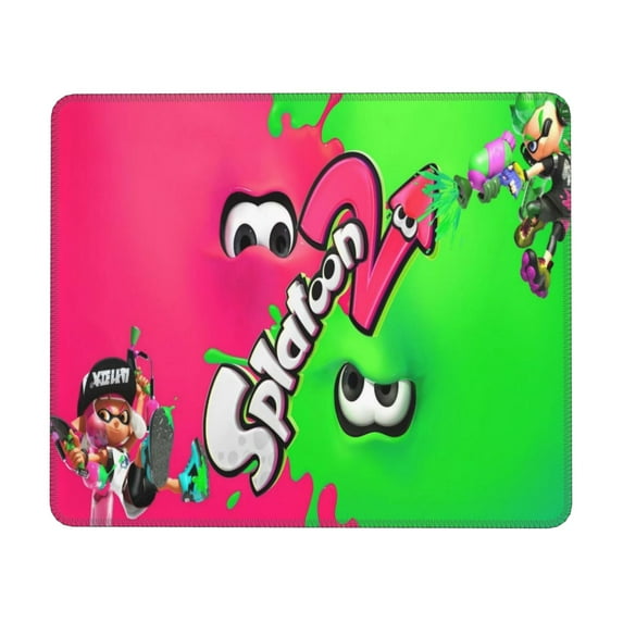 Splatoon Mouse Pad, Non-Slip Rubber Base Desktop Protection Mat Mouse Pads for Desk, Computers, Laptop, Office 8.3 x 10.3 in
