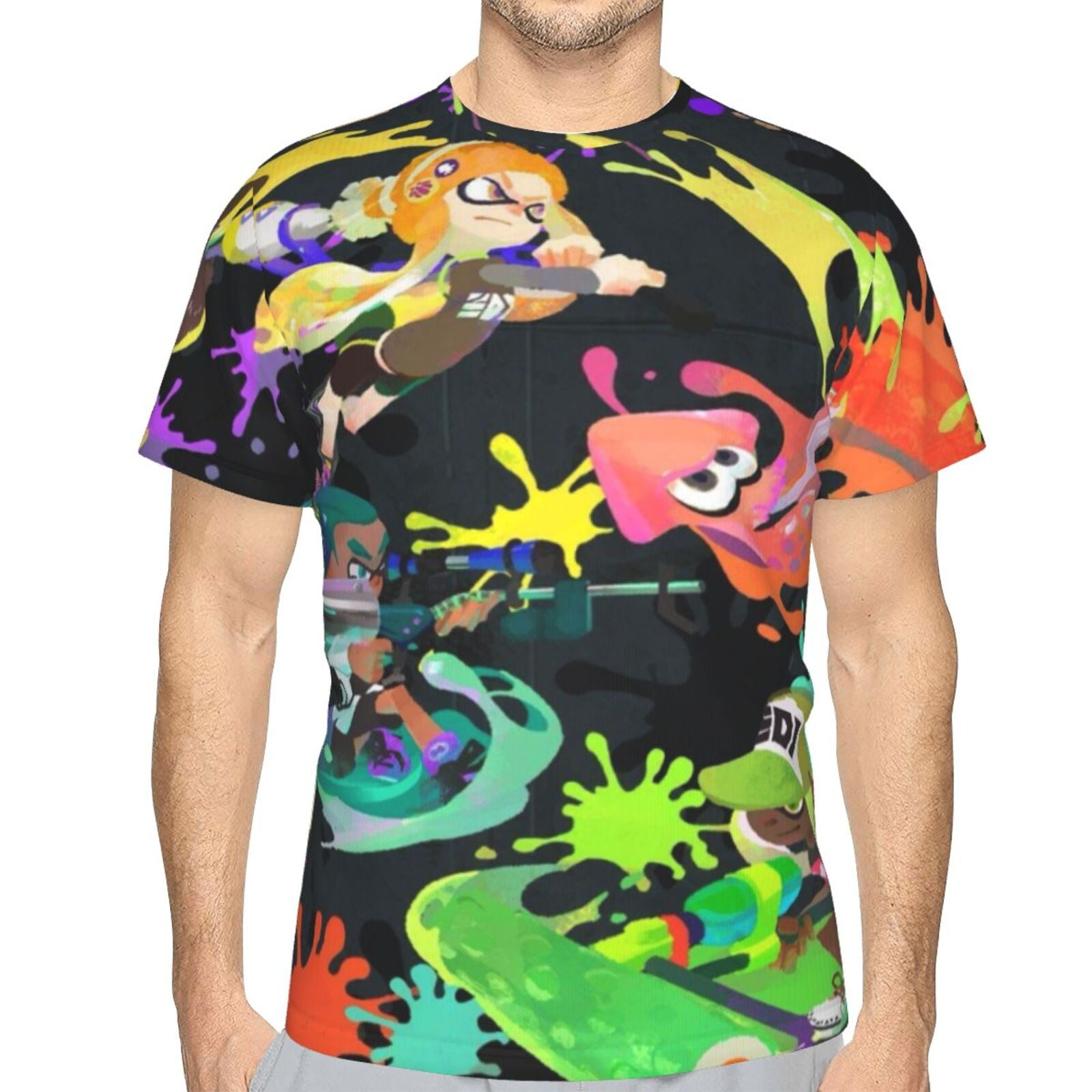 Splatoon Shirt 3d Printed T Shirt Crewneck Short Sleeve Top Tees For ...