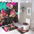 thumbnail image 1 of Splatoon Shower Curtain Set 4 Pcs, Bathroom Sets with Shower Curtain And Rugs, Bathroom Decor Set with Shower Curtain And Rugs And Accessories, 1 of 8