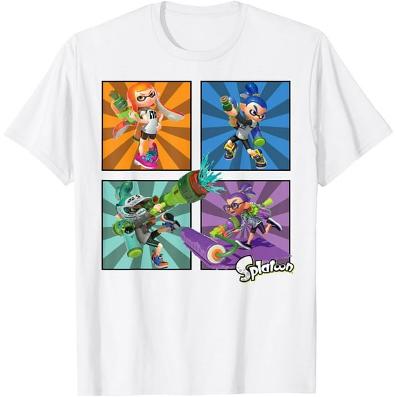 Splatoon T-shirt Splatoon Four Character Box Up T-Shirt