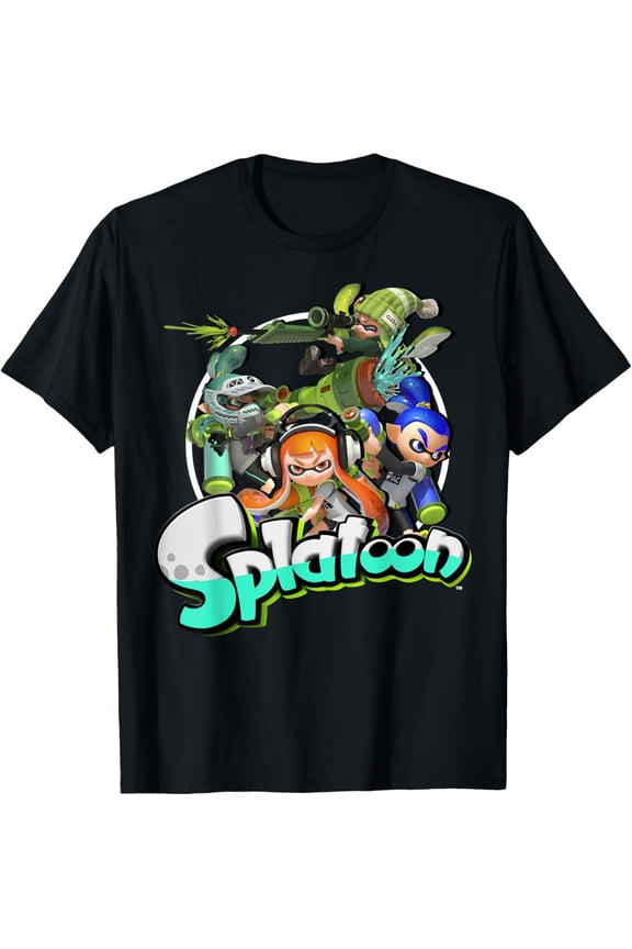Splatoon T-shirt Splatoon Inkling Squid Kids Logo Graphic T-Shirt