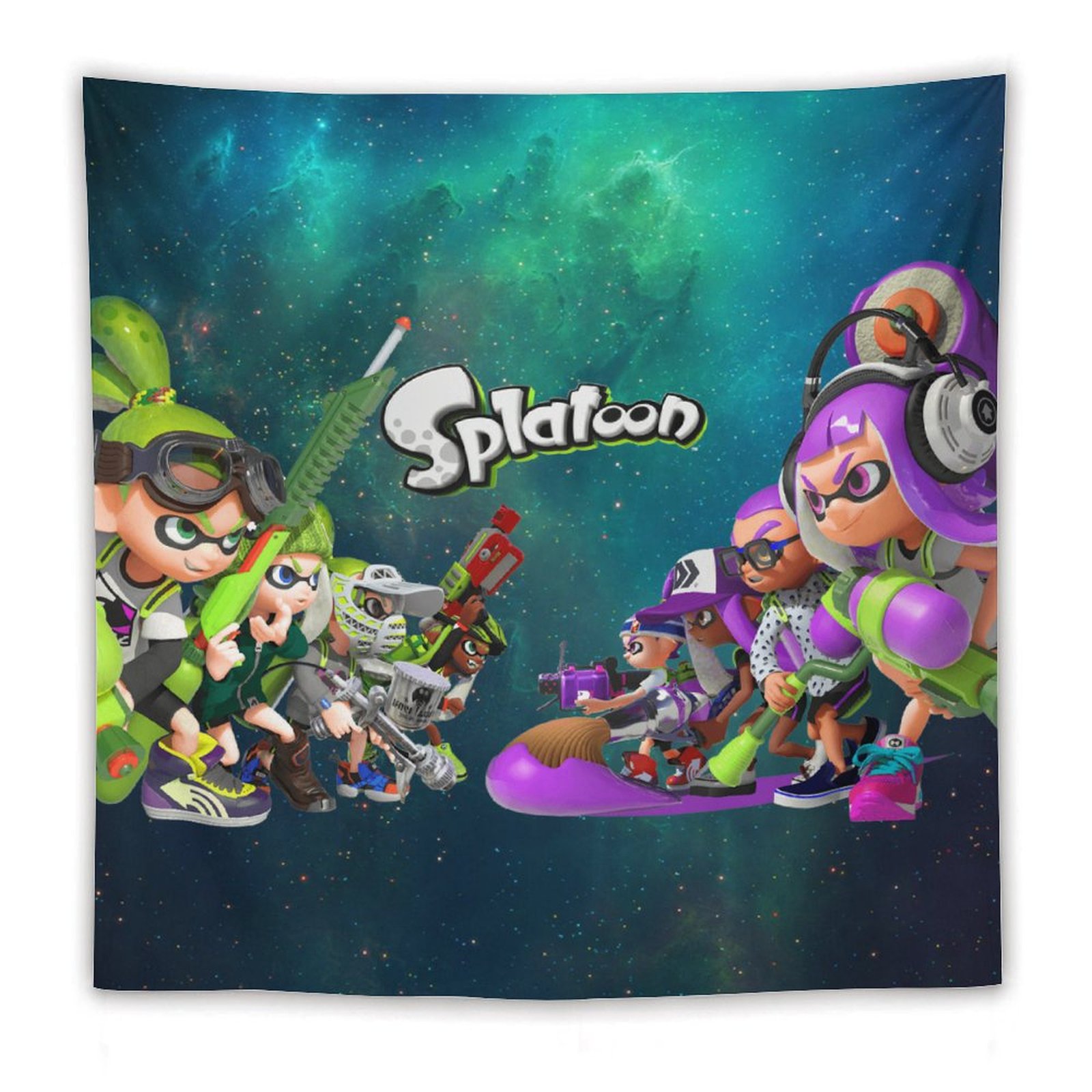 Splatoon Tapestry Luxury Wall Hanging Tapestries Decor Aisle Mural ...