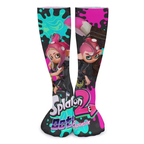 Splatoon Thick Stockings Casual Socks Breathable Socks Long Tube Socks 15.7 Inch
