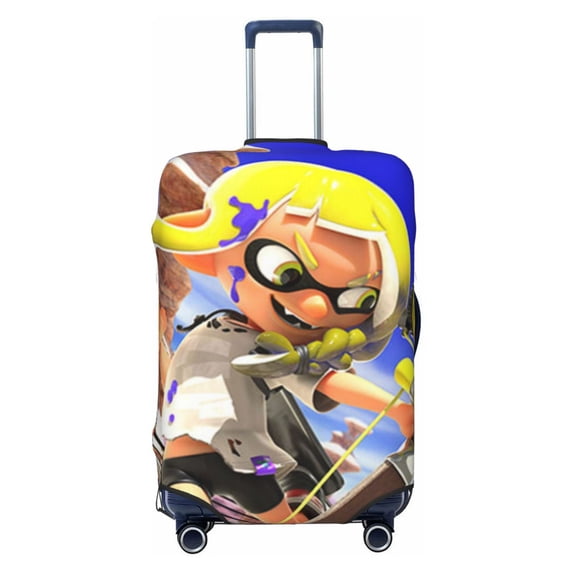 Splatoon Travel Luggage Cover Suitcase Protector Washable Baggage Covers Anti-Scratch Suitcase Cover