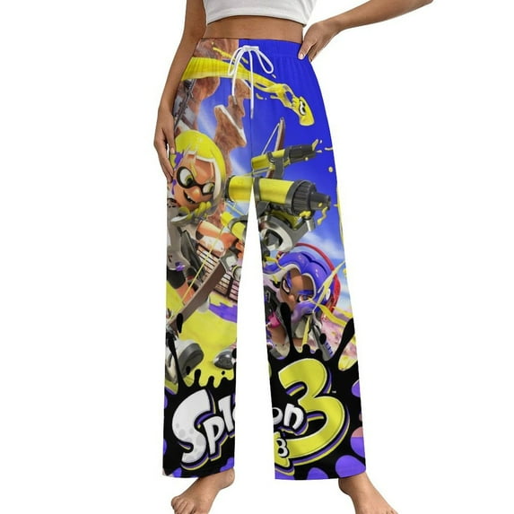 Splatoon Womens Comfy Pajama PJ Pants Lounge Pants Sleepwear Drawstring PJ Bottoms Pants