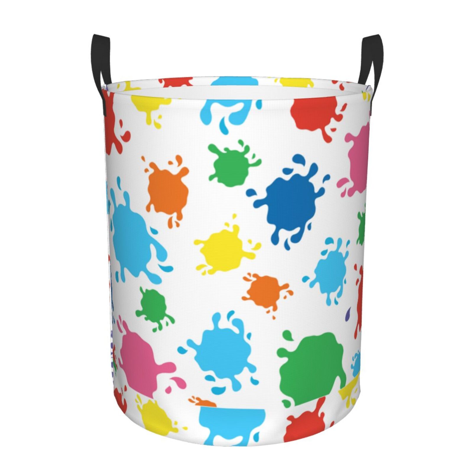 Splatter And Splotches Laundry Basket Freestanding Large Waterproof