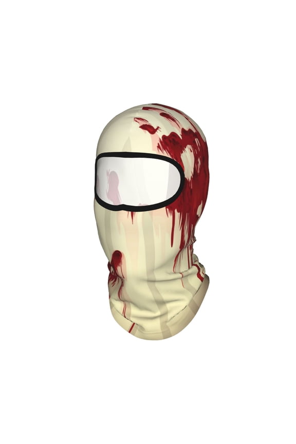Splatter Bloody Hand Prints Unisex Balaclava Ski Mask Full Face Cover for Cold Weather & UV Protection, Breathable Cooling Helmet Liner