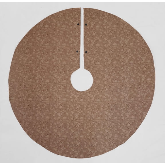 Splatter Christmas Tree Skirt By Penny's Needful Things (Chocolate Brown) (Round)