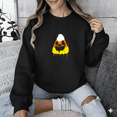 thumbnail image 1 of Splatter Corn Colorful Candy Funny Halloween Humor Art Sweatshirt, up to size 5XL, 1 of 2